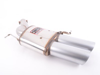 F10 M5 Supersprint Stainless Left Racing Muffler with Polished Stainless Tips