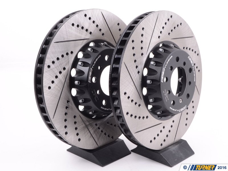 004383ecs01aKT E60 M5, E63 M6 ECS 2Piece CrossDrilled/Slotted Front