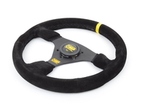 OMP Targa Racing Steering Wheel - 330mm | Black/Yellow Suede