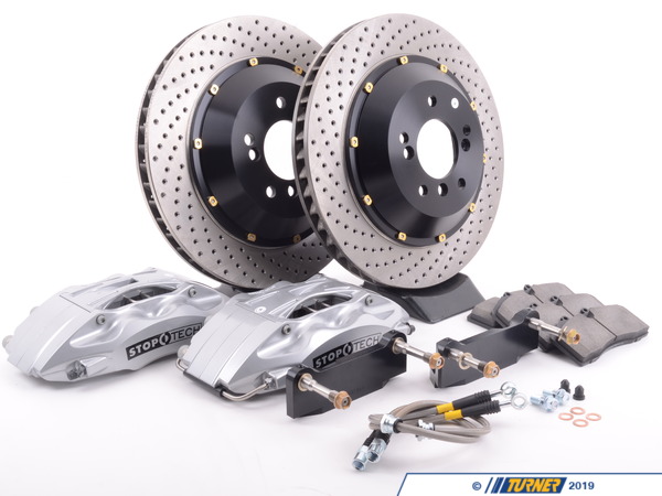 For BMW E90 Front & Rear StopTech Drilled & Slotted Brake Discs Street Pads KIT