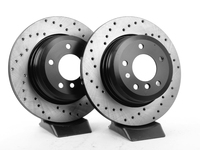 Cross-Drilled Brake Rotors - Rear - E60 xi - 2004-2010 525xi, 528xi, 530xi, 535xi (pair)