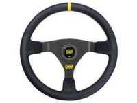 OMP WRC Racing Steering Wheel - Mid-depth 350mm dished | Black Leather
