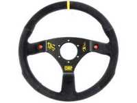 OMP 320 Carbon S Steering Wheel - 320mm |Black/Yellow Suede