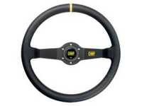 OMP Rally Steering Wheel - 350mm | Black Leather
