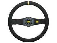 OMP Rally Steering Wheel - 350mm | Black/Yellow Suede