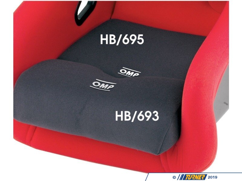 HB/695 OMP Racing Seat Base Cushion Black Turner Motorsport