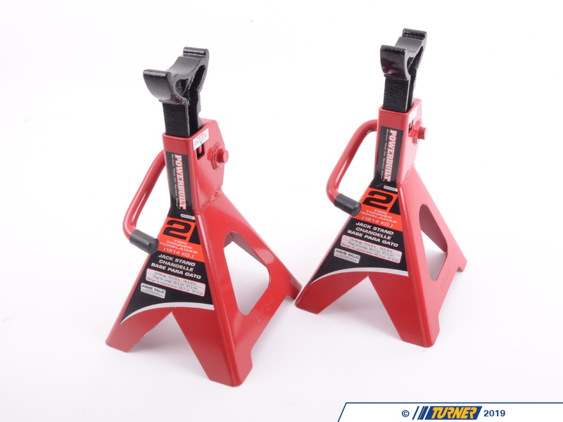 640399 2 Ton Ratchet Style Jack Stands Pair Turner Motorsport