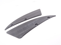 Delrin Carbon Splitter Skid Plates - 17