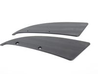 Delrin Carbon Splitter Skid Plates - 18.5