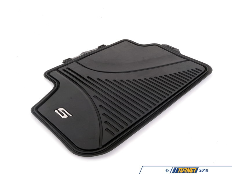 51472414219 Genuine BMW Rear rubber floor mats Black G30 Turner