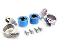 Turner Motorsport Polyurethane Front Control Arm Bushings - 80A - Pre-Installed In Brackets