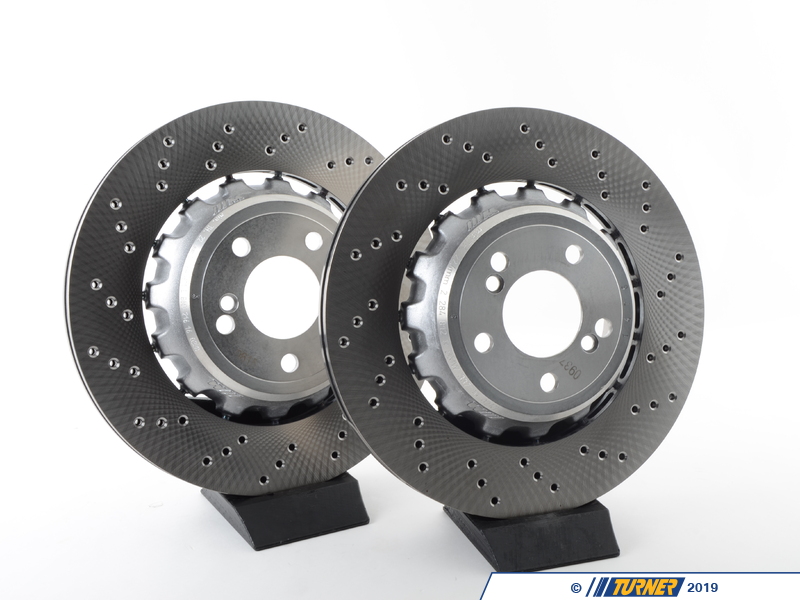 34212284811KT Genuine BMW Rear Brake Rotor Set F87 M2, F80 M3, F82